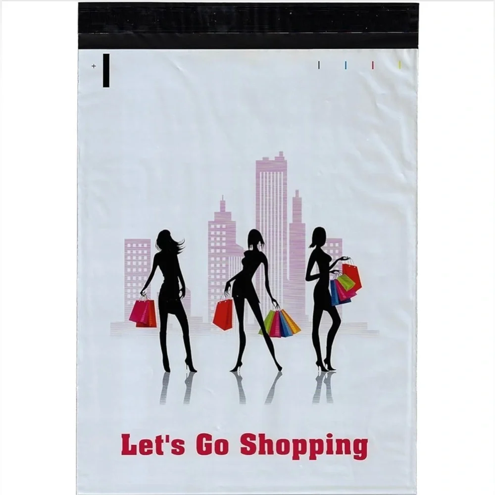10 Count - Variety Bundle of 10x13 Polymailers (DAISIES + LET’S GO SHOPPING)